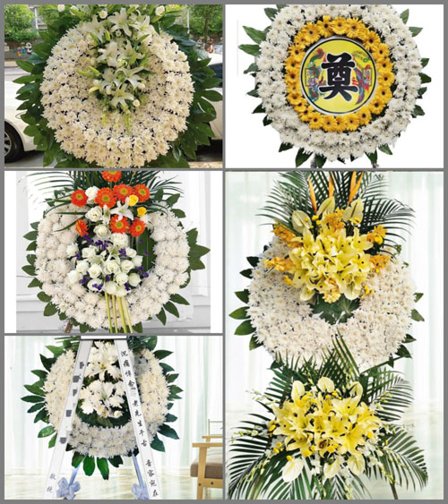 浙江省衢州常山县何家乡文图村花圈速递